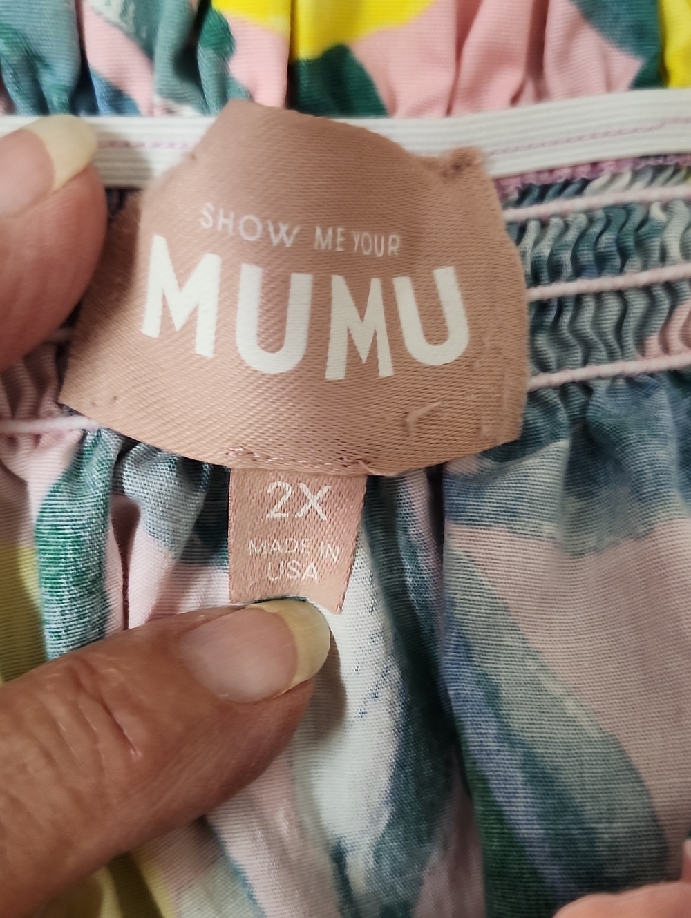 Show Me Your Mumu Delight Dress Plus Size - Pink Lemon Tart - Size 2X - Picture 5 of 8